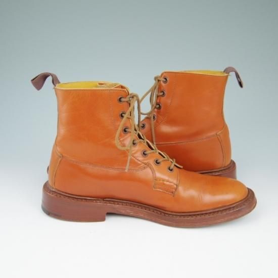 ★トリッカーズ SIZE 8【★プレーントゥ/カントリ−ブーツ】カーフ/茶/メンズ/Tricker's★a502