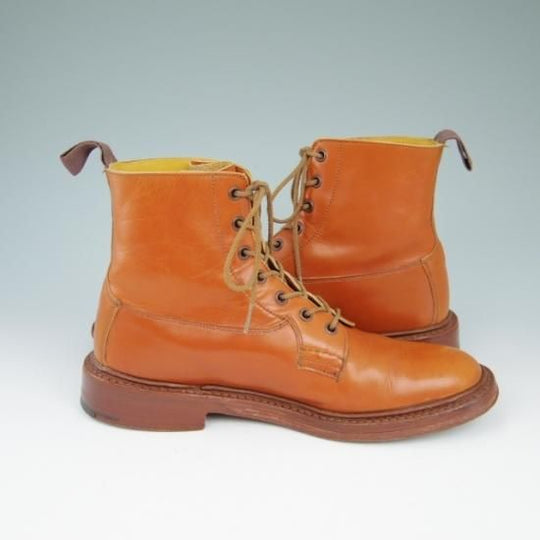 ★トリッカーズ SIZE 8【★プレーントゥ/カントリ−ブーツ】カーフ/茶/メンズ/Tricker's★a502