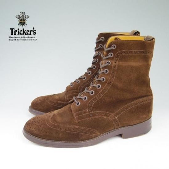 極上★トリッカーズ SIZE 7【★カントリーブーツ/M2508】チャネル仕上げ/スエード/濃茶/Tricker'★a503