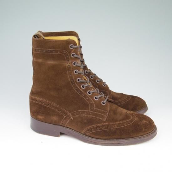 極上★トリッカーズ SIZE 7【★カントリーブーツ/M2508】チャネル仕上げ/スエード/濃茶/Tricker'★a503
