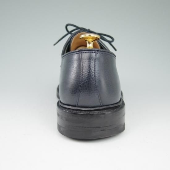 美品★クロケット&ジョーンズ 6E【★ダイナイトソール/LANARK】335ラスト/プレーントゥ/グレインレザー/紺/メンズ/Crockett&Jones★a505