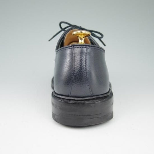 美品★クロケット&ジョーンズ 6E【★ダイナイトソール/LANARK】335ラスト/プレーントゥ/グレインレザー/紺/メンズ/Crockett&Jones★a505