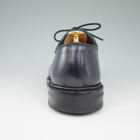 美品★クロケット&ジョーンズ 6E【★ダイナイトソール/LANARK】335ラスト/プレーントゥ/グレインレザー/紺/メンズ/Crockett&Jones★a505