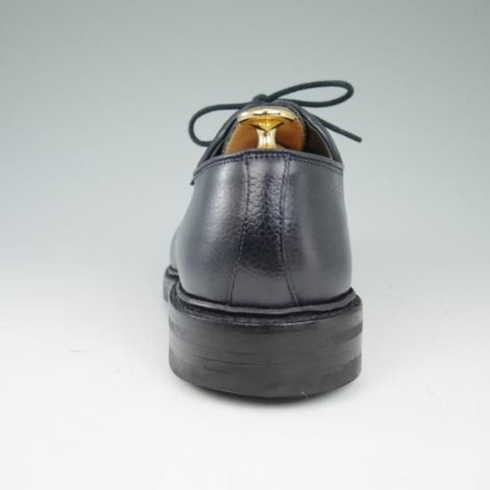 美品★クロケット&ジョーンズ 6E【★ダイナイトソール/LANARK】335ラスト/プレーントゥ/グレインレザー/紺/メンズ/Crockett&Jones★a505