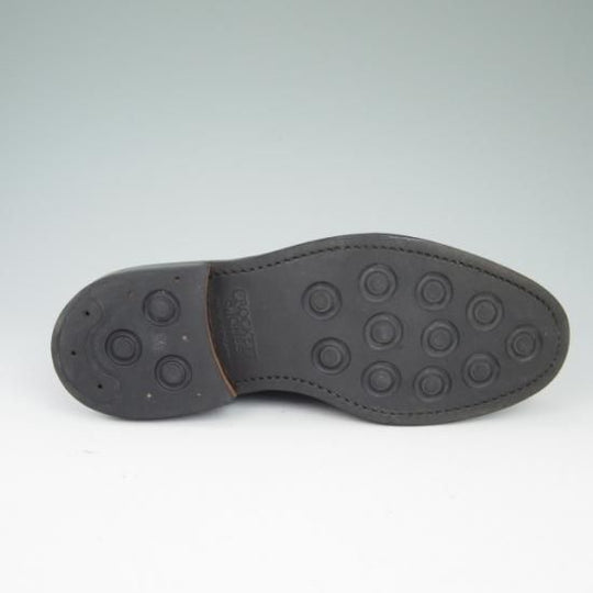 美品★クロケット&ジョーンズ 6E【★ダイナイトソール/LANARK】335ラスト/プレーントゥ/グレインレザー/紺/メンズ/Crockett&Jones★a505