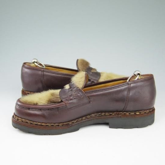 極上★パラブーツ8【貴重★フォック仕様/REIMS】ランス/濃茶/リスレザー/マルシェソール/Paraboot★a510