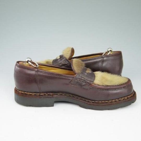 極上★パラブーツ8【貴重★フォック仕様/REIMS】ランス/濃茶/リスレザー/マルシェソール/Paraboot★a510