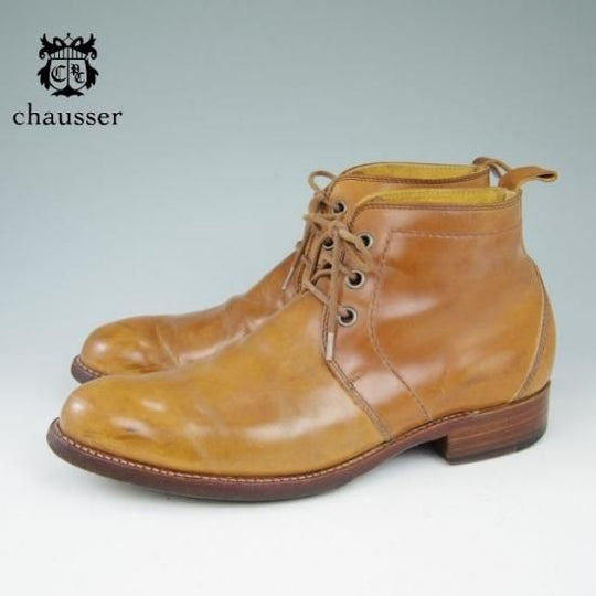 ★ショセ/chausser 41.5/25.5cm【★ナチュラル】コードバン★a512
