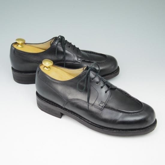 美品★パラブーツ SIZE 6.5【★ドレス仕様シャンボード/CHAMBORD】アクティブソール/Uチップ/黒/カーフ/Paraboot★a514