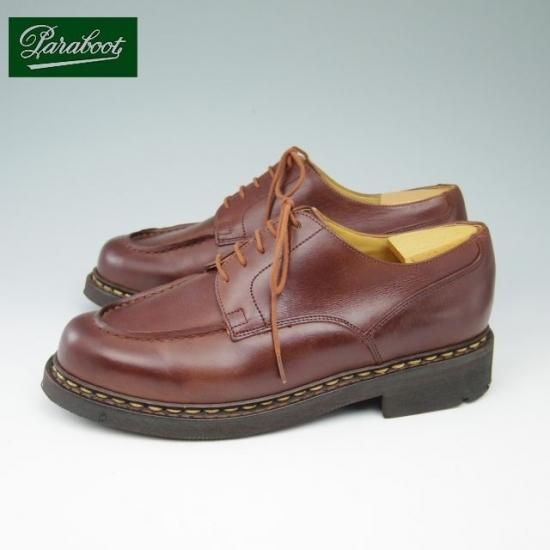 美品★パラブーツ SIZE 5.5【定価￥71,500-★シャンボード/CHAMBORD】マロン/MARRON/リスレザー/TEXソール/Uチップ/茶/Paraboot★a515