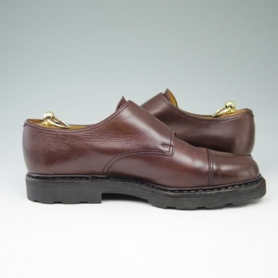 美品★パラブーツ SIZE 8【★WILLIAM/ウィリアム】マルシェソール/ダブルモンク/リスレザー/濃茶/メンズ/Paraboot★a516