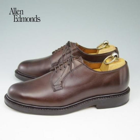 極美品★(米)アレンエドモンズ 5.5D【★プレーントゥ/Leeds】カーフ/濃茶/メンズ/ALLEN EDMONDS★a522