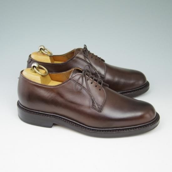 極美品★(米)アレンエドモンズ 5.5D【★プレーントゥ/Leeds】カーフ/濃茶/メンズ/ALLEN EDMONDS★a522