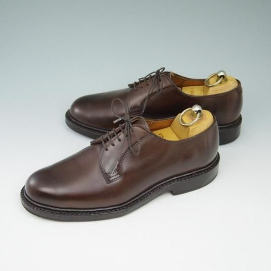 極美品★(米)アレンエドモンズ 5.5D【★プレーントゥ/Leeds】カーフ/濃茶/メンズ/ALLEN EDMONDS★a522