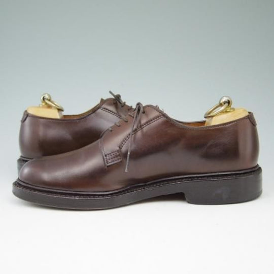 極美品★(米)アレンエドモンズ 5.5D【★プレーントゥ/Leeds】カーフ/濃茶/メンズ/ALLEN EDMONDS★a522