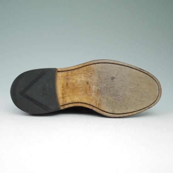 極美品★(米)アレンエドモンズ 5.5D【★プレーントゥ/Leeds】カーフ/濃茶/メンズ/ALLEN EDMONDS★a522