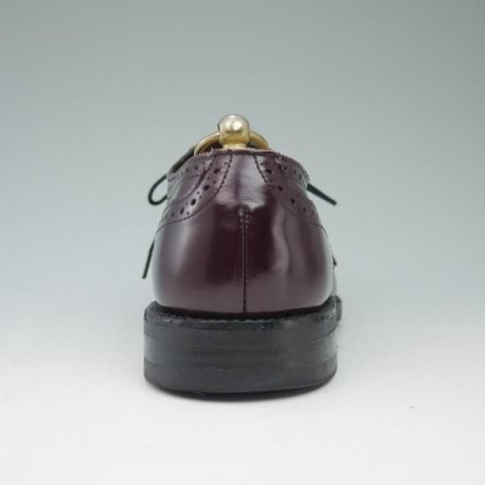 極美品★(米)アレンエドモンズ 6D【定価15万円以上★コードバン/Sanford】セミブローグ/赤茶/メンズ/ALLEN EDMONDS★a523