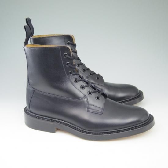 新品★トリッカーズ SIZE 8【貴重★BURFORD/プレーントゥブーツ/SUPER BOOTS】5635/カーフ/黒/メンズ/Tricker's★a529