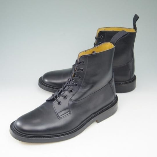 新品★トリッカーズ SIZE 8【貴重★BURFORD/プレーントゥブーツ/SUPER BOOTS】5635/カーフ/黒/メンズ/Tricker's★a529