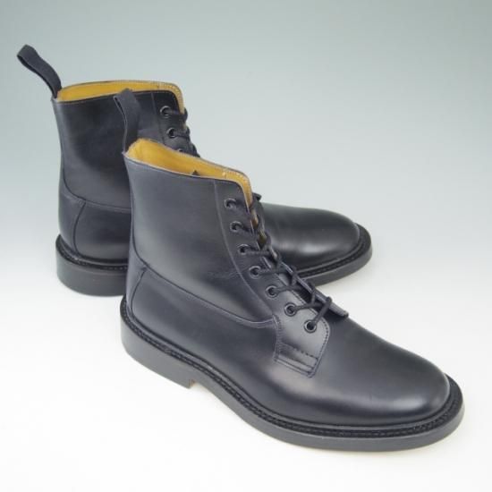 新品★トリッカーズ SIZE 8【貴重★BURFORD/プレーントゥブーツ/SUPER BOOTS】5635/カーフ/黒/メンズ/Tricker's★a529