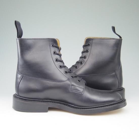 新品★トリッカーズ SIZE 8【貴重★BURFORD/プレーントゥブーツ/SUPER BOOTS】5635/カーフ/黒/メンズ/Tricker's★a529