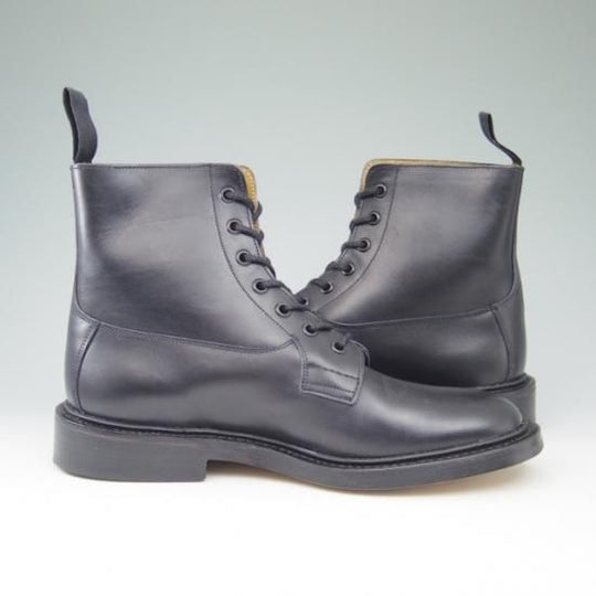 新品★トリッカーズ SIZE 8【貴重★BURFORD/プレーントゥブーツ/SUPER BOOTS】5635/カーフ/黒/メンズ/Tricker's★a529