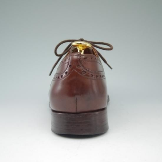 極上★チャーチ 70F/UK7【旧チャーチ★ディプロマット/DIPLOMAT/73ラスト】3都市ロゴ/セミブローグ/茶/メンズ/Church's★a535