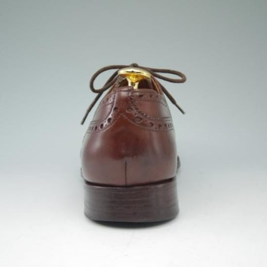 極上★チャーチ 70F/UK7【旧チャーチ★ディプロマット/DIPLOMAT/73ラスト】3都市ロゴ/セミブローグ/茶/メンズ/Church's★a535