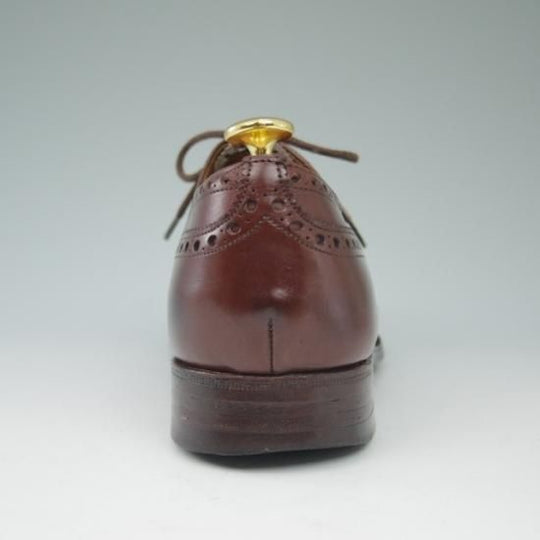 極上★チャーチ 70F/UK7【旧チャーチ★ディプロマット/DIPLOMAT/73ラスト】3都市ロゴ/セミブローグ/茶/メンズ/Church's★a535