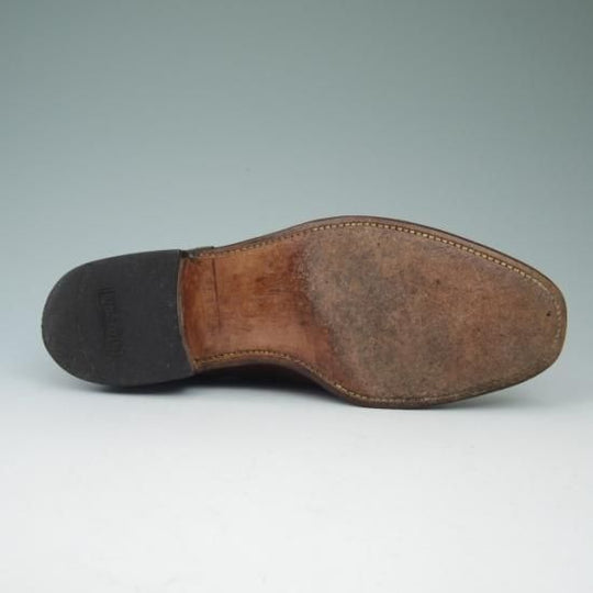 極上★チャーチ 70F/UK7【旧チャーチ★ディプロマット/DIPLOMAT/73ラスト】3都市ロゴ/セミブローグ/茶/メンズ/Church's★a535