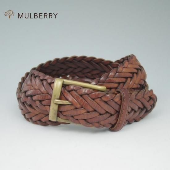 極上★マルベリー/MULBERRY 70cm/28インチ【★メッシュベルト】★a542