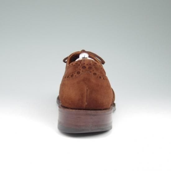 極上★チャーチ【★希少!!アンテロープ革 80F/UK8/73ラスト/BUCK/フルブローグ】CHURCH'S★a548