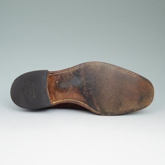 極上★チャーチ【★希少!!アンテロープ革 80F/UK8/73ラスト/BUCK/フルブローグ】CHURCH'S★a548