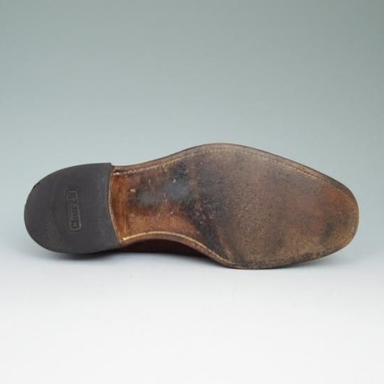 極上★チャーチ【★希少!!アンテロープ革 80F/UK8/73ラスト/BUCK/フルブローグ】CHURCH'S★a548