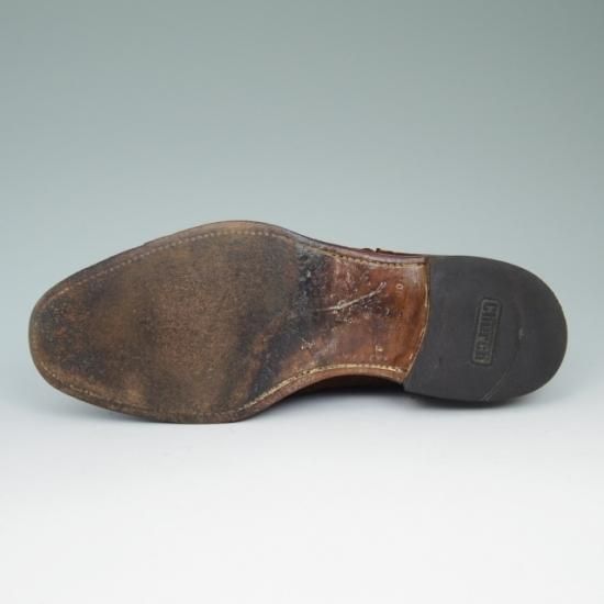 極上★チャーチ【★希少!!アンテロープ革 80F/UK8/73ラスト/BUCK/フルブローグ】CHURCH'S★a548