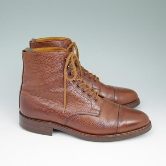美品★クロケット＆ジョーンズ 7E【★(英)ポールスミス別注/Paul Smith】ダイナイトソール/DERBY/ブーツ/グレインレザー/TAN/茶/Crockett&Jonesl★a549