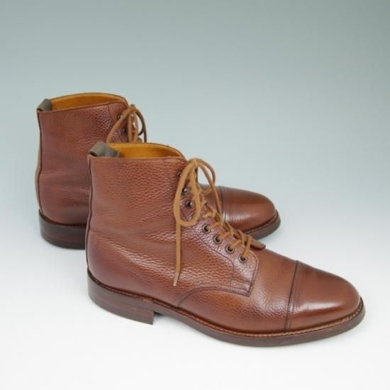 美品★クロケット＆ジョーンズ 7E【★(英)ポールスミス別注/Paul Smith】ダイナイトソール/DERBY/ブーツ/グレインレザー/TAN/茶/Crockett&Jonesl★a549