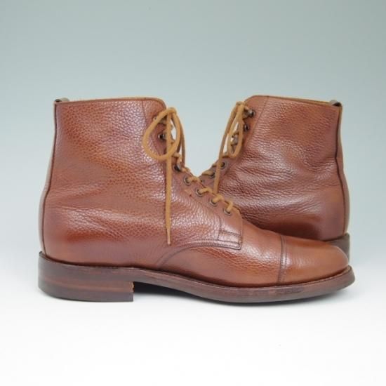 美品★クロケット＆ジョーンズ 7E【★(英)ポールスミス別注/Paul Smith】ダイナイトソール/DERBY/ブーツ/グレインレザー/TAN/茶/Crockett&Jonesl★a549