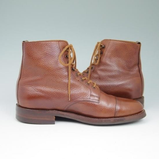 美品★クロケット＆ジョーンズ 7E【★(英)ポールスミス別注/Paul Smith】ダイナイトソール/DERBY/ブーツ/グレインレザー/TAN/茶/Crockett&Jonesl★a549