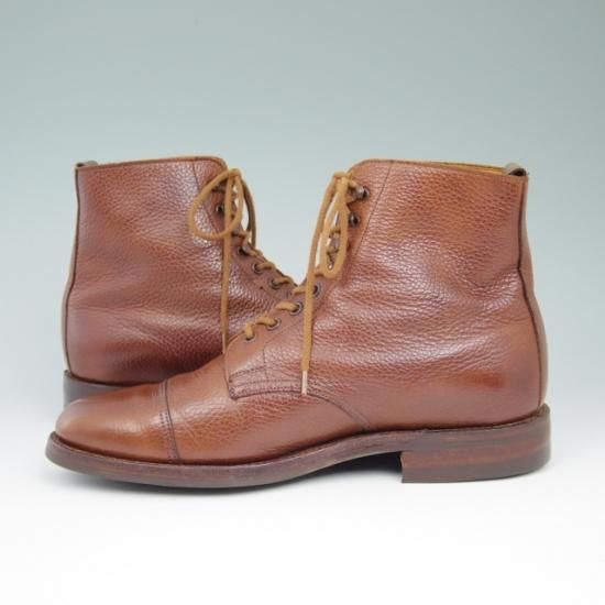 美品★クロケット＆ジョーンズ 7E【★(英)ポールスミス別注/Paul Smith】ダイナイトソール/DERBY/ブーツ/グレインレザー/TAN/茶/Crockett&Jonesl★a549