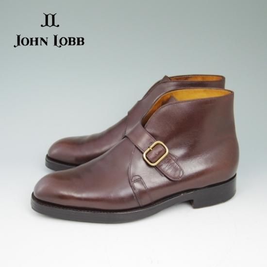 美品★ジョンロブ 7.5EE【★7595ラスト/VARESE】ジョージブーツ/カーフ/茶/JOHN LOBB★a551