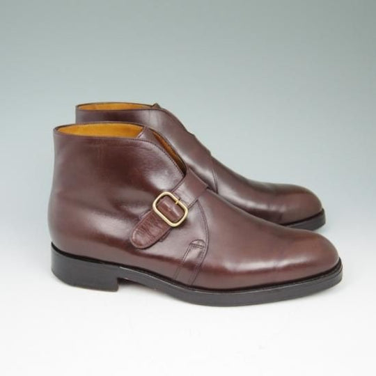 美品★ジョンロブ 7.5EE【★7595ラスト/VARESE】ジョージブーツ/カーフ/茶/JOHN LOBB★a551