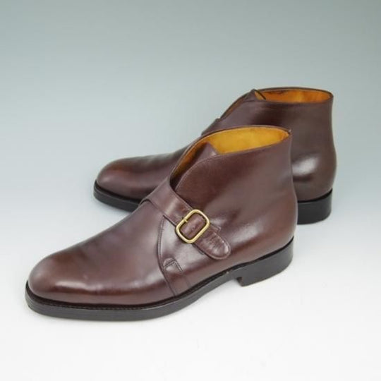 美品★ジョンロブ 7.5EE【★7595ラスト/VARESE】ジョージブーツ/カーフ/茶/JOHN LOBB★a551