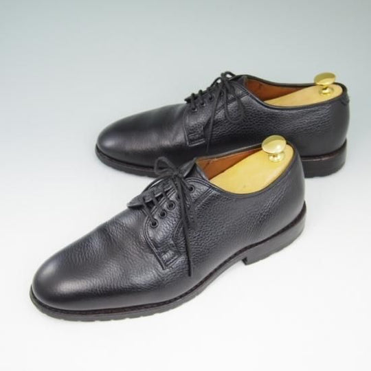 極美品★(米)アレンエドモンズ 7.5E【貴重★ブルックスブラザーズ別注/BROOKS BROTHERS】プレーントゥ/黒/メンズ/ALLEN EDMONDS★a553