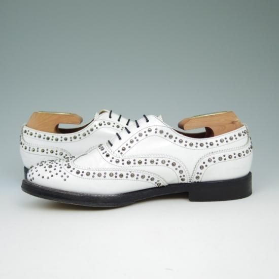 美品★チャーチ(レディース) 36【★BURWOOD MET2/スタッズ/フルブローグ】CHURCH'S★a554