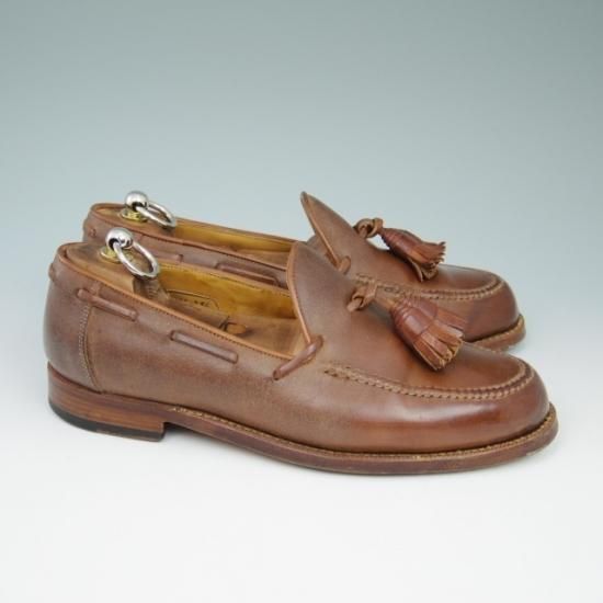 美品★フラテッリ ジャコメッティ 40【★つま先コードバン/タッセルローファー】F,lli Giacometti★a556