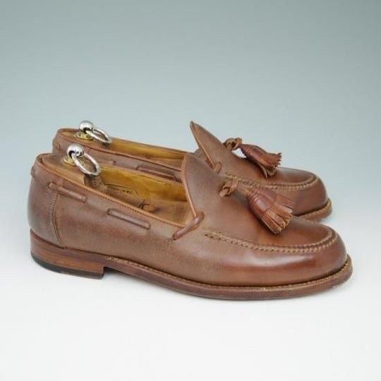 美品★フラテッリ ジャコメッティ 40【★つま先コードバン/タッセルローファー】F,lli Giacometti★a556