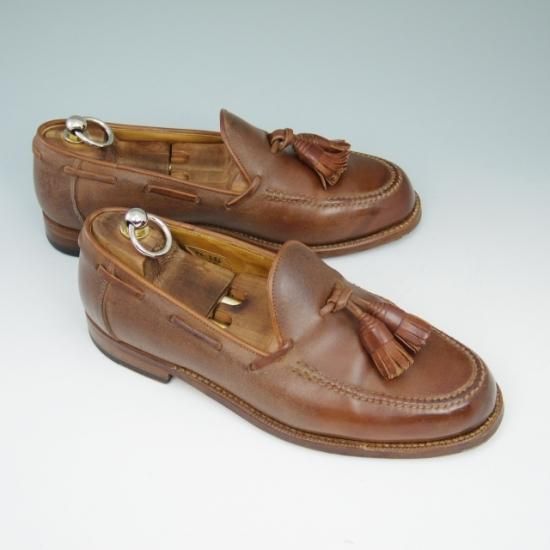 美品★フラテッリ ジャコメッティ 40【★つま先コードバン/タッセルローファー】F,lli Giacometti★a556