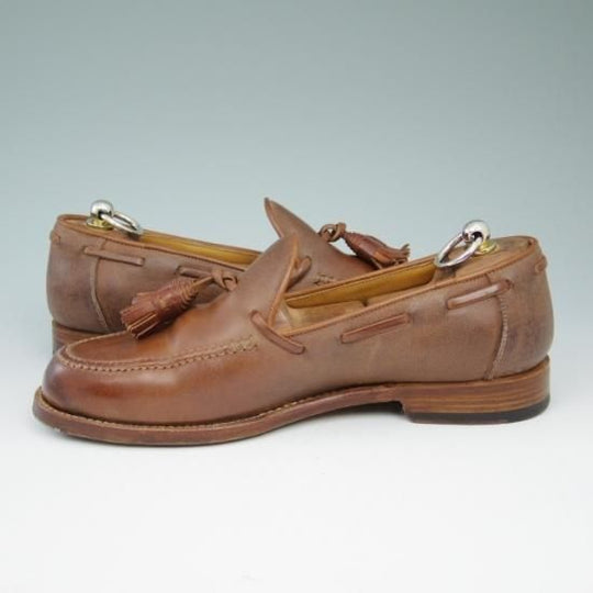 美品★フラテッリ ジャコメッティ 40【★つま先コードバン/タッセルローファー】F,lli Giacometti★a556