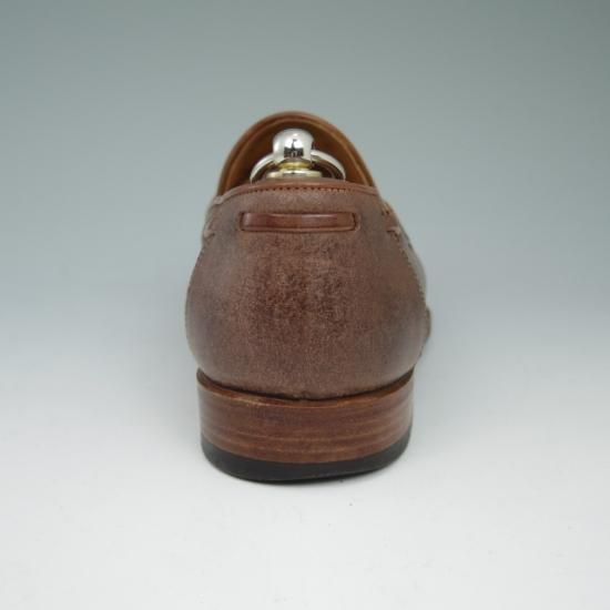 美品★フラテッリ ジャコメッティ 40【★つま先コードバン/タッセルローファー】F,lli Giacometti★a556